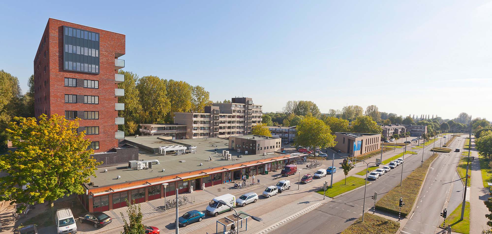 arnhem winkelcentrum van boven